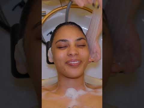 ASMR: Fresh Aloe Vera Headspa Water Massage and Coffee Scalp Scrub #shorts