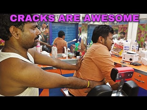 Crack special indian head and body massage | Amazing massage technique ASMR