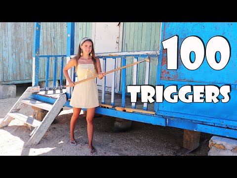 ASMR 100 TRIGGERS in 8 minutes on the SEA | АСМР 100 ТРИГГЕРОВ за 8 МИНУТ на МОРЕ