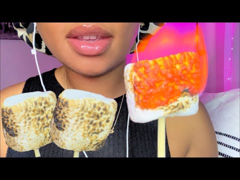 ASMR | Eating Roasted Marshmallows 🔥 Part 2