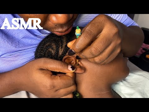 ASMR✨Soft Whispers Deep Ear Cleaning, Face Pimple Pop and Scalp Gentle Scratch