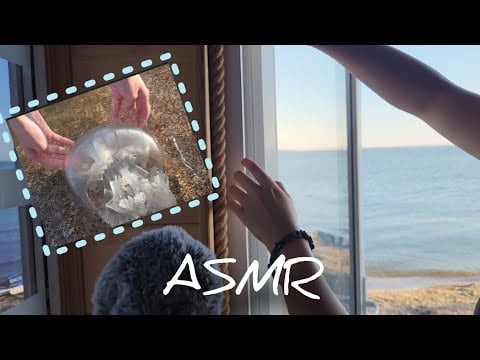 ASMR tapping  у моря 🌊 подруга впервые пробует асмр 🥰