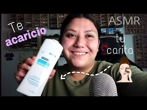 ASMR  MASAJE relajante en tu CARITA + sonidos con crema y visuales DUERME 😴