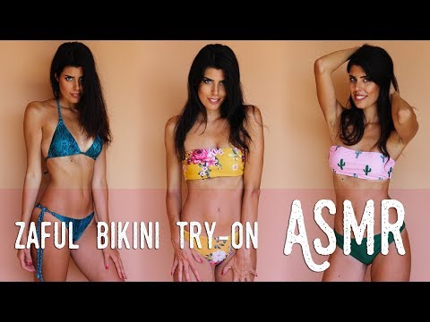 ASMR ita - 👙 ZAFUL BIKINI Try-On Haul · SECONDA PARTE 🏖 (Whispering)