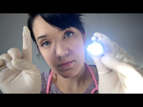 ASMR Nerve Testing After Black Out - Soft Speaking, Gloves, Light