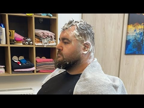 💈 ASMR BARBER BODY MASSAGE ( LIVE ) + My Follower From Bulgaria Passed Out 💈 DEEP TISSUE THERAPY