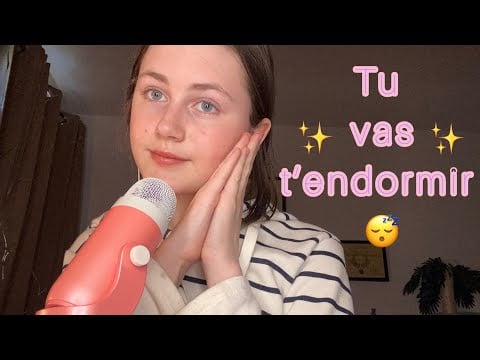 ASMR: Je te dit mon intro en boucle pour t’endormir😴 (bruit de mains,triggers,écho)✨