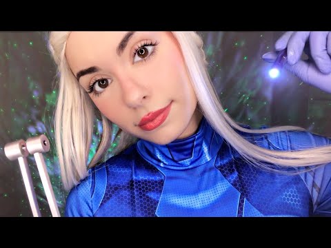 ASMR ALIEN Full Body Exam Roleplay Medical Sci-Fi 👽 Cranial Orbital Ear Face Eye Exam Soft Spoken