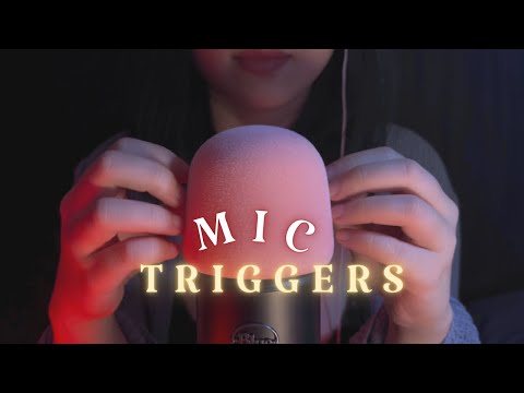 ASMR Brain Melting ( Rubbing , Scratching , Tracing ) Mic Triggers Relaxing , Fall Asleep