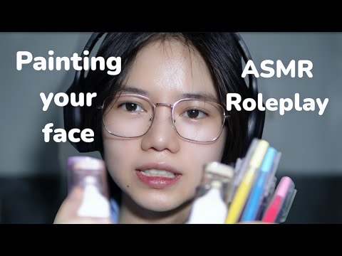 ASMR ROLEPLAY | Painting your face 🎨🖌️