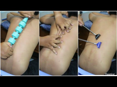 ASMR Mixed Tools Back Massage Relaxing - Happy Merry Christmas