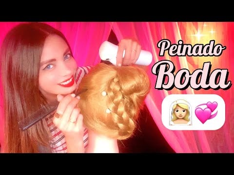 ASMR Peinado de Boda en Maniquí 💇‍♀️✨ | Relajante Masaje de Cabeza Sin Hablar | ASMR en ESPAÑOL