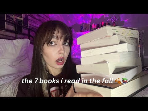 ASMR | My Fall Reading Wrap Up 🍂📚Book Tapping, Page Turning