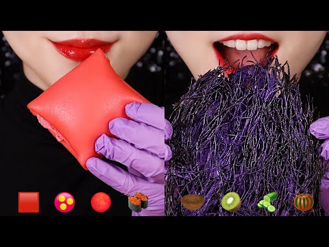 EMOJI MUKBANG ASMR TIKTOK EMOJI FOOD CHALLENGE #46 🍅