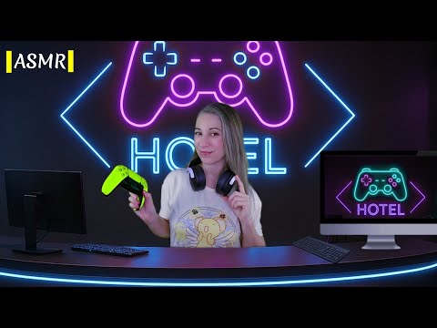 🛎ASMR Hotel Gamer Roleplay | Experiencia relajante y divertida