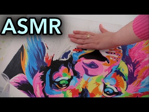 ASMR PINTANDO TELA ENUMERADA * COM TINTA * Arrepios Intensos Ao Assistir *