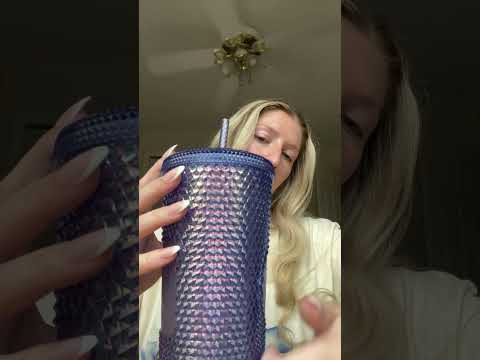 1 min ASMR! Textured tumbler sounds #asmrsounds #relaxing #scratchytapping #asmr #asmrtapping #relax