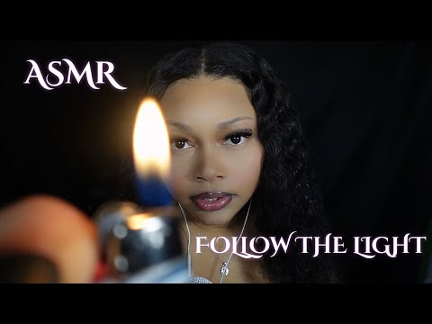 ASMR| Follow The Light But With A Lighter (Light Triggers, Mouth Sounds, Hand Movements)