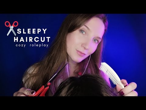 ASMR I Cozy Sleepy Haircut, Layered Subtle Mouth Sounds, Non-Stop Inaudible Whispering ✂️