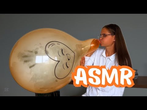 This Balloon Keeps Getting BIGGER… 🎈😳 | ASMR Blowing Orange Balloon 