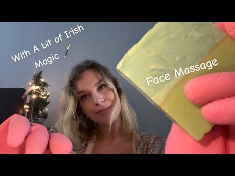 [ASMR] Fast & Aggressive Hotel Spa Magical Facial Treatments With Pink Rubber Gloves + Face Roller