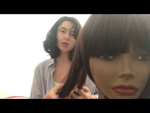 ASMR Oversharing Hairstylist cuts your Hair 💇🏽‍♀️ (soft spoken, gum chewing)