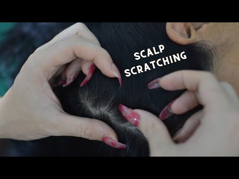 ASMR Hair Parting Real Person, Hair Brushing, Hair Treatment, Head Massage For Relieve Headache