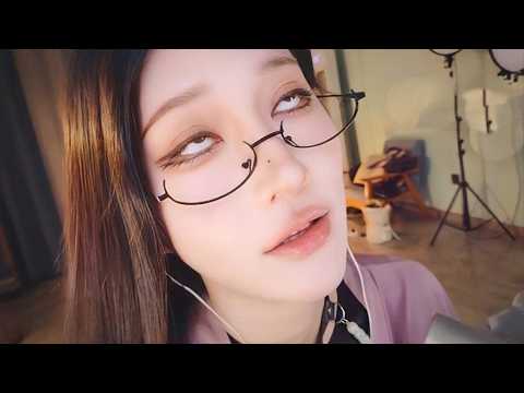 【ASMR】疲れた夜に聴く最高の癒し声💜耳かき・囁き・吐息・寝落ち用