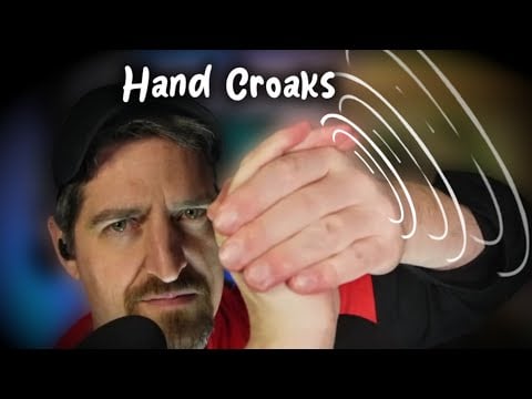 ASMR Binaural Hand "Croaks" 🐸 and Finger Flutters #Relaxing #SleepAid #Triggers