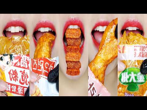 ASMR 🇨🇳 New! Spicy Chinese Snacks Emoji Food Mukbang 신상 중국간식 이모지 먹방 Eating Sounds