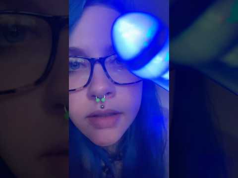 ASMR checking you over 😊(full on ✅⏰) #asmreyeexam #asmrpersonalattention #asmr #shorts