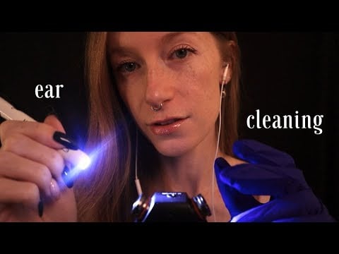 ASMR | Relaxing ear cleaning before you sleep 😴 (Super cozy & tingly!)