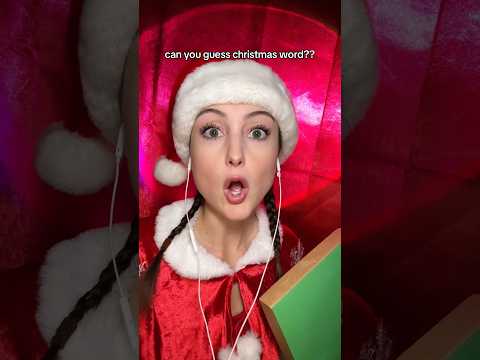 happy Christmas eve! can you guess this word?? #asmr #christmas #guesstheword