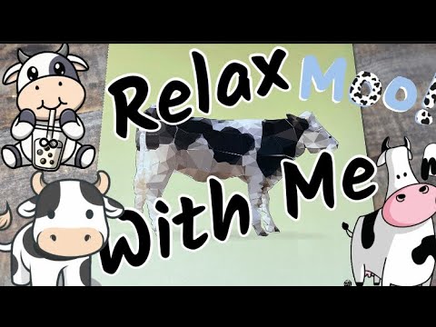 ASMR VISUAL & SOUND TRIGGERS: COW 🐄 STICKER PUZZLE #353