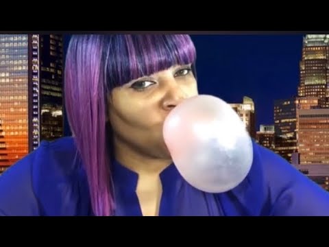 ASMR Bubble Gum | ASMR Blowing Big Bubbles + asmr tingles Gum Chewing Sounds