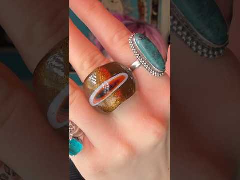 Even more iconic thrifted jewelry💅🪸#asmr #thrifting #tingles
