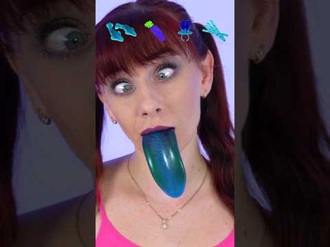 ASMR Blue Sour Candy Emoji #shorts