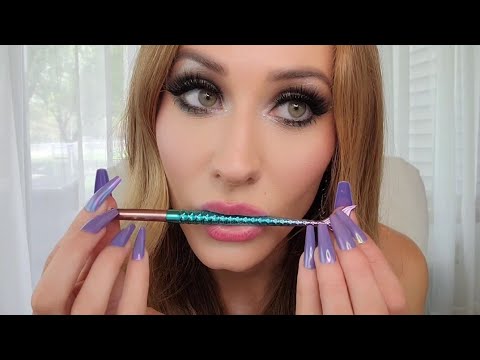 ASMR Teeth Tapping & Mermaid Brush Mouth Sounds 🦷🧜‍♀️✨️