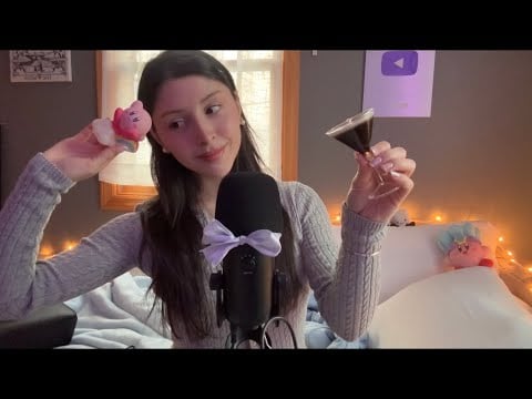 ASMR Relax & Drift Off To Sleep ☁️ tingly sound assortment, up close whispers, soft spoken reading 🌌