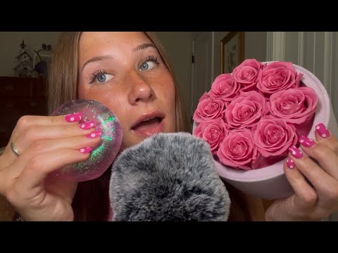ASMR Pink Trigger Assortment 💗 Close Whispering, Tapping & Sleepy Tingles