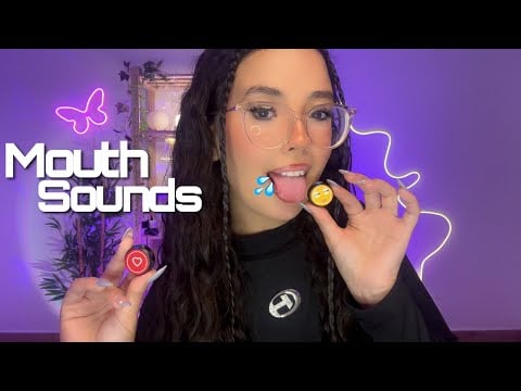 ASMR - SONS DE BOCA DELICADOS DE ORELHA A ORELHA 👄🌧️ | mouth sounds (com chuva)