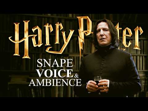 Severus Snape 🐍 House | Harry Potter Ambience & Dialogue | Rain & Fireplace + Soft Music