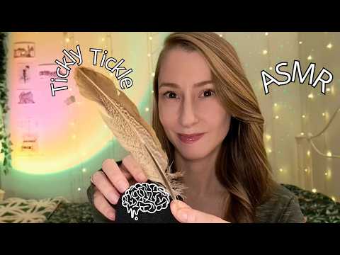 ASMR | Tickle & Scratch | Tickling Your BRAIN & Scratching the Tickle 🤭🪶| Mic Tapping & Scratching