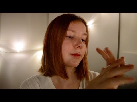 ASMR: peel-off mask on hands + lotion ear massage~soft spoken