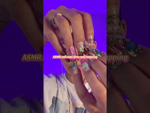 Soft and slow nail tapping #asmr #shorts