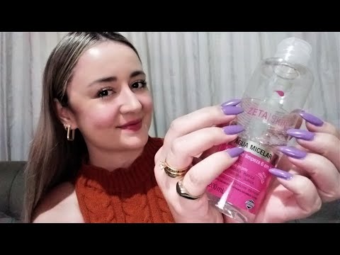 ASMR: FAZENDO MINHA LIMPEZA DE PELE