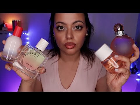 ASMR| HUGE Perfume Collection - Spring & Summer Edition (In-Depth Reviews) Tapping, Lid Sounds