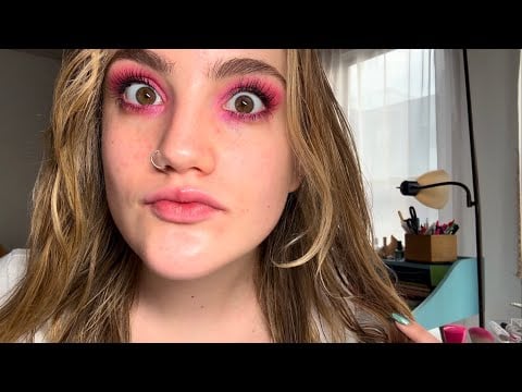 ASMR i do your makeup but we are running LATE for final exams (personal attention makeup tutorial)
