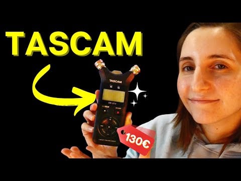 Je teste officiellement le TASCAM (asmr fr)