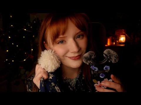 ASMR💆Spit painting,Clicky Mouth sounds, Face Tracing and Brushing😴 Tascam 